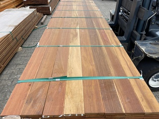 Ca. 71x Guyana Teak Planken Geschaafd, 21x120mm, lengte 245cm